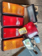 Komplet lamp tył duży fiat 125p + lusterko wsteczne