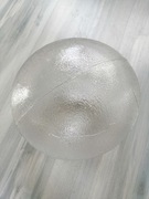 Szklany klosz kinkiet lampa ścienna PRL.