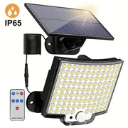 Lampa solarna zewnętrzna 106 LED z pilotem, czujnikiem ruchu, IP65