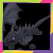 Mega Neon Shadow Dragon (MFR) | Adopt Me | Roblox