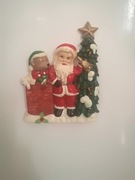 Magnes świąteczny na lodówkę Mikołaj choinka 3D dekoracja 