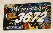 karta tel chipowa  Francja  Telekarte  Memophone  3672