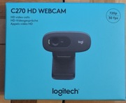 Logitech C270 HD Webcam Kamerka 720p Mikrofon NOWA