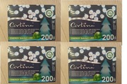 4x Łańcuch świetlny LED 200 diod, gruby, zimny bialy, lampki choinkowe