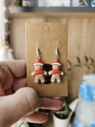 Kolczyki piernik pierniczki  święta Boże Narodzenie gwiazdką 