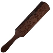 Packa BDSM wykonana z hebanu makassar - azjatycki smok 