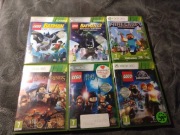 Zestaw 6 gier Xbox 360 Minecraft,Batman, Jurassic World,Harry Potter ,LEGO 