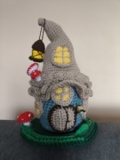 Domek, ozdoba na szydełku, prezent , rękodzieło 