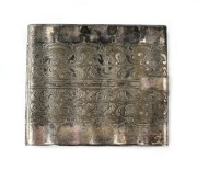 ART DECO Papierośnica 1920 1930 Alpacca HOKA