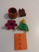 LEGO figurka COL325, flowerpot girl, Seria 18