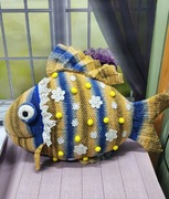 Zabawka Poduszka Dekoracja Ryba Handmade 