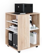 Vicco Kontener na kółkach, stolik pomocniczy na kółkach, Sonoma/biały