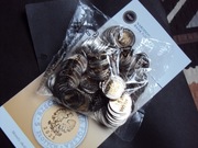 Monety 5zł 50szt Ratusz w Brzegu woreczek bank. +6 folderów  przedsprzedaż