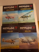 4 modele kartonowe samolotów 