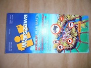 Plan miasta Warszawa 1998 rok