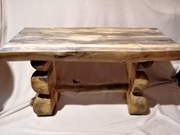 Stolik kawowy drewno z odzysku rękodzieło