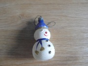 Bombka choinkowa bałwanek z PRL - u