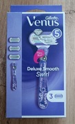 Gillette Venus Delux smooth - 3 sztuki ORYGINAŁ wkłady + uchwyt