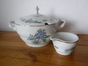 Stara złocona waza i sosjerka Włocławek unikatowy wzór ZOBACZ 