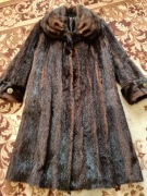 Futro z norek naturalnych długie