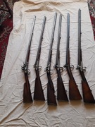 strzelba czarnoprochowa 5 egzemplarzy XIX w 