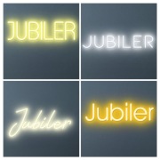 NEON JUBILER SZYLD REKLAMOWY LED BIŻUTERIA TEKST DOWOLNY 