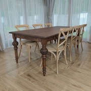 Ręcznie rzeźbiony stół dębowy 220/100 lity dąb 