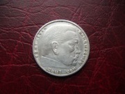 MONETA Niemcy - III Rzesza - 2 Marki 1937 r. HINDENBURG  - Srebro