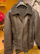 LIVERGY Kurtka męska w stylu ramoneski, z kożuchem (L(52/54), czarna)