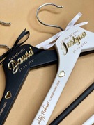 Wieszaki weselne,ślubne, personalizowane, z imionami i datą ślubu