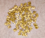 LEGO 50 sztuk  - liść złoty dekoracja - 32607 - ementy mix 