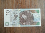 Banknot 10zl o ciekawym numerze BS0 114 414