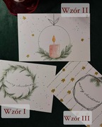 Ręcznie malowana pocztówka świąteczna – wysyłka prosto do adresata!