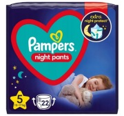 Pieluchomajtki Pampers Night rozmiar 5 22 szt.