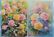 naklejki w formie książki 20 stron kwiaty v2 scrapbooking
