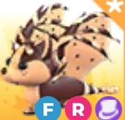 FR Chocolate Chip Bat Dragon "Adopt me" roblox