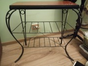 Stolik pomocniczy w stylu retro, prl, gazetnik.