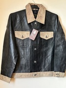 Czarna lekka kurtka z bardzo miękkiej prawdziwej skóry 