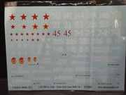 Bolt Action Kalkomania Sovuet Land Lease Tank Set