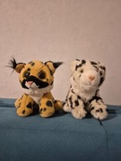 Zestaw pluszak ryś ty beanie boo maskotka śnieżna pantera