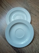 PIĘKNE BIAŁE PORCELANOWE TALERZYKI BAUSCHER WEIDEN