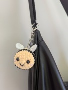 Pszczoła brelok na szydełku Amigurumi Rękodzieło