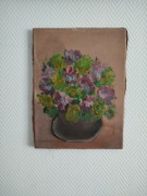 Obraz olejny na płótnie przedwojenny 