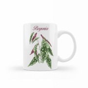Kubek begonia maculata rośliny CERAMIKA Jesienna