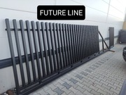 Brama przesuwna grzebieniowa 4mx1,42m, ocynk + RAL,  5m światło