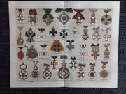 Orden - duża chromolitografia 1897 r