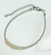 Bransoletka Naturalny Opal biały Etiopia Certyfikat 5A