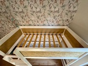 Lozko pietrowe dzieciece z materacami, stan dobry