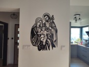 Obraz Świętej Rodziny wycinany laserowo