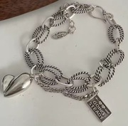 Srebrna bransoletka "paperclip" pr. 925 w stylu vintage